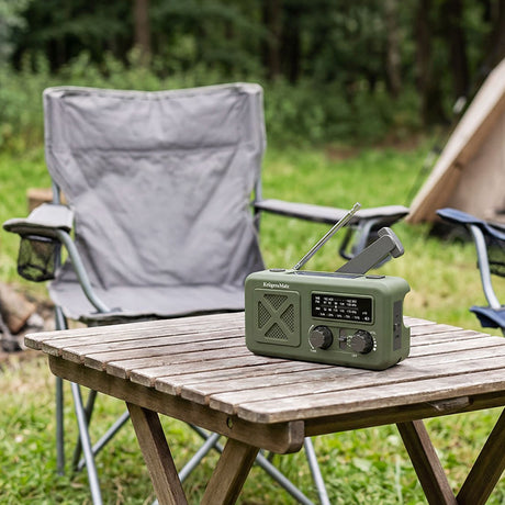 Radio Multifunctional Solar cu Lanterna, Powerbank si SOS, 2000 mAh, AM/FM/WB, Incarcare USB-C