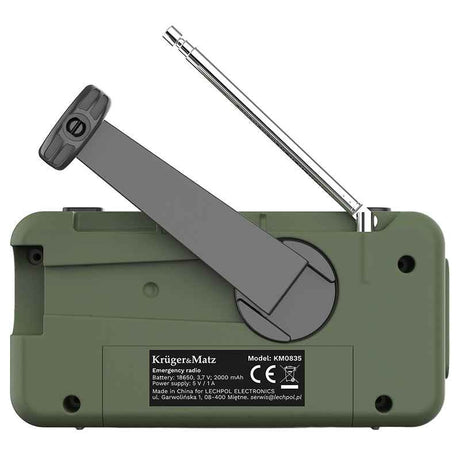 Radio Multifunctional Solar cu Lanterna, Powerbank si SOS, 2000 mAh, AM/FM/WB, Incarcare USB-C