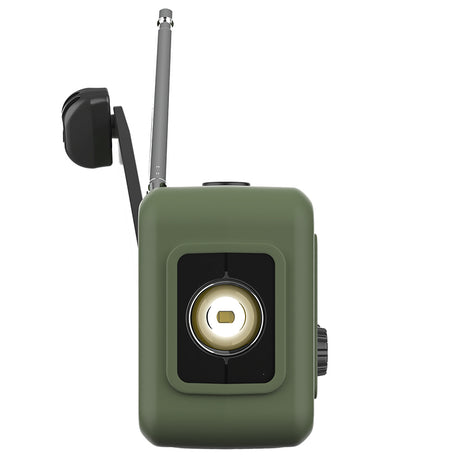 Radio Multifunctional Solar cu Lanterna, Powerbank si SOS, 2000 mAh, AM/FM/WB, Incarcare USB-C