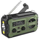 Radio Multifunctional Solar Kruger&Matz, Powerbank 10000 mAh, Lanterna, Lampa de Lucru, SOS, AM/FM/WB