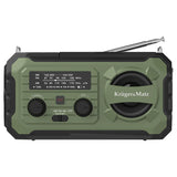 Radio Multifunctional Solar Kruger&Matz, Powerbank 10000 mAh, Lanterna, Lampa de Lucru, SOS, AM/FM/WB