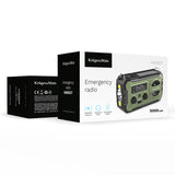 Radio Multifunctional Solar Kruger&Matz, Powerbank 10000 mAh, Lanterna, Lampa de Lucru, SOS, AM/FM/WB