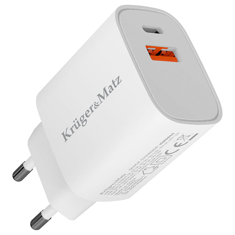 Incarcator Retea Gan Pd 3.0 Qc 3.0 Kruger Km 0855 cu USB