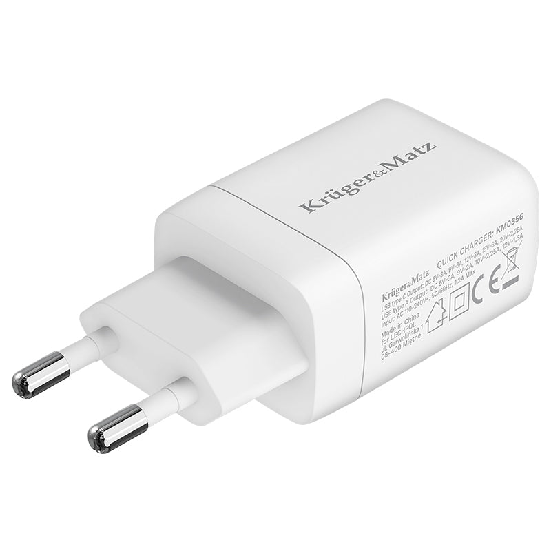 Incarcator Retea Pd Qc & Kruger Gan 45W cu USB