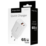 Incarcator Retea Pd Qc & Kruger Gan 65W cu USB