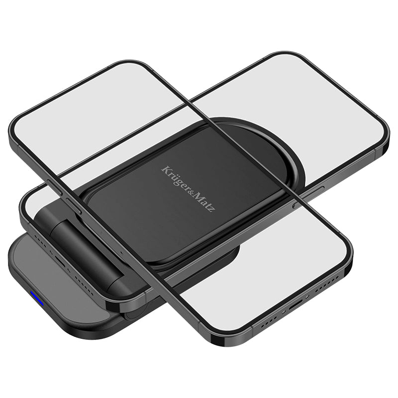 Suport Incarcare Inductiva Type C & Kruger Km 0858 cu incarcare wireless si USB