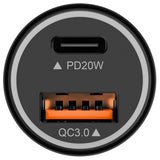Incarcator Auto -a Type C Qc & Kruger Pd 38W cu USB