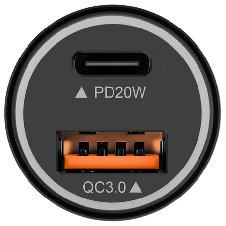 Incarcator Auto USB-A/Type C QC Pd 38W Kruger&Matz