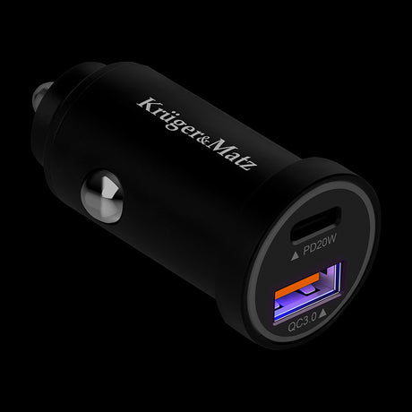 Incarcator Auto USB-A/Type C QC Pd 38W Kruger&Matz