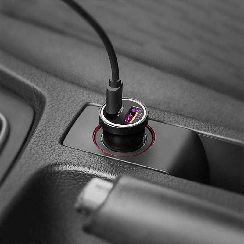 Incarcator Auto -a Type C Qc & Kruger Pd 38W cu USB