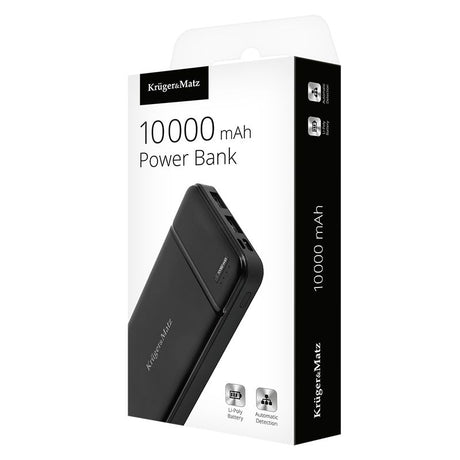 Power Li-pol & Kruger Bank 10000mAh cu baterie 10000 mAh si USB