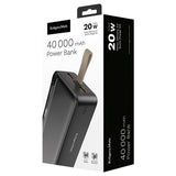 Power Li-ion Qc Pd & Kruger Bank 40000mAh cu afisaj LCD, baterie 40000 mAh si USB