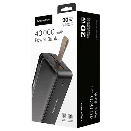 Power Bank 40000MAH Li-Ion QC Pd Kruger&Matz