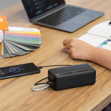 Power Li-ion Qc Pd & Kruger Bank 40000mAh cu afisaj LCD, baterie 40000 mAh si USB