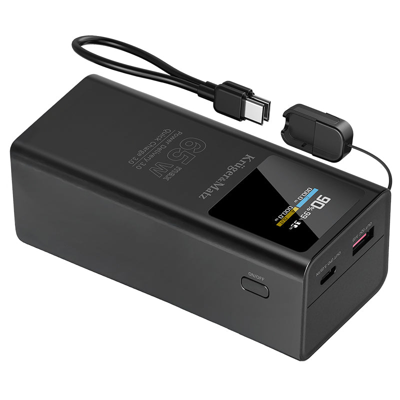 Power mAh Li-ion Qc Pd & Kruger Bank 20000 cu afisaj LCD, baterie 20000 mAh si USB