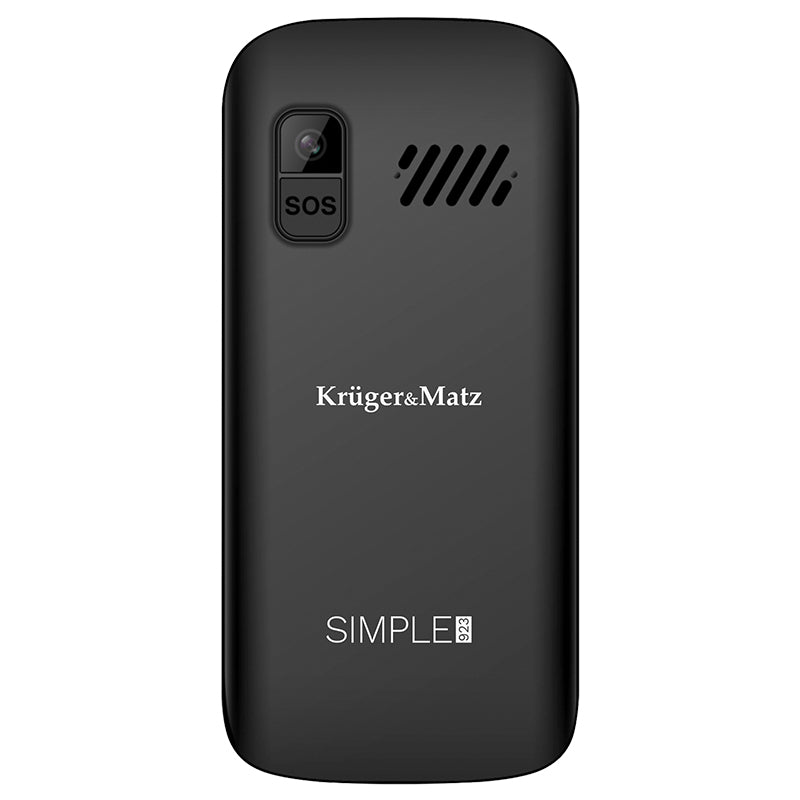 Telefon GSM Seniori Buton Sos & Kruger Km 0923-2g cu Bluetooth, radio FM, alarma si baterie reincarcabila