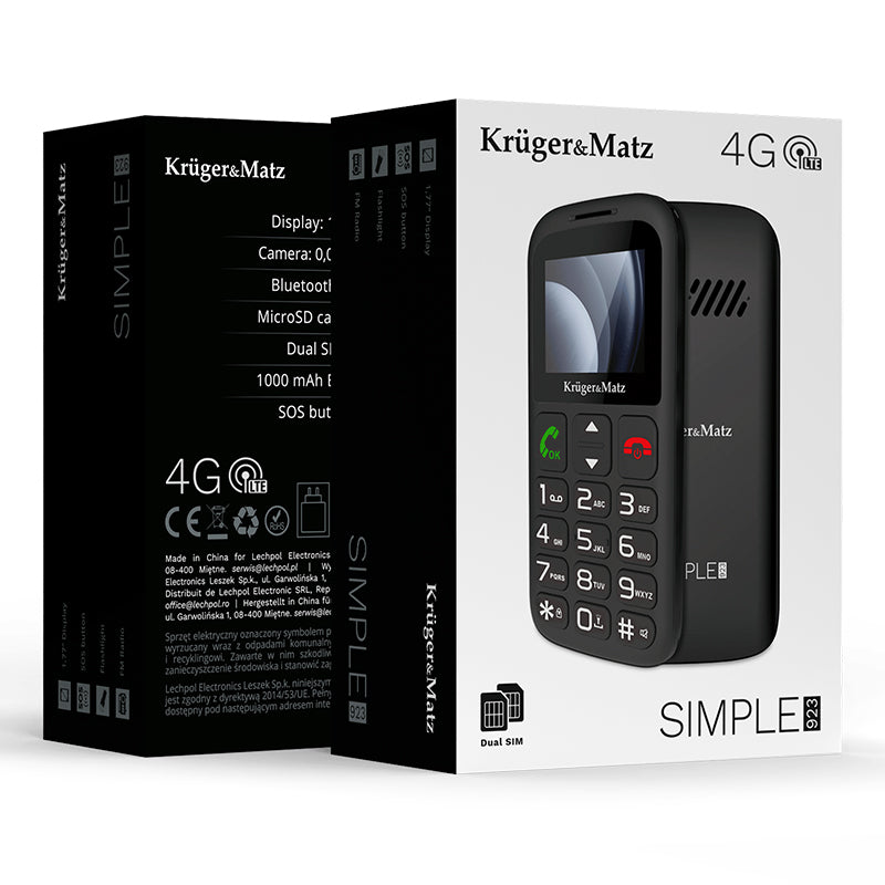 Telefon GSM Seniori Kruger&Matz KM0923-4G