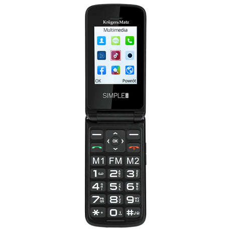 Telefon GSM Seniori Buton & Kruger Sos 931 cu Bluetooth si baterie 1000 mAh
