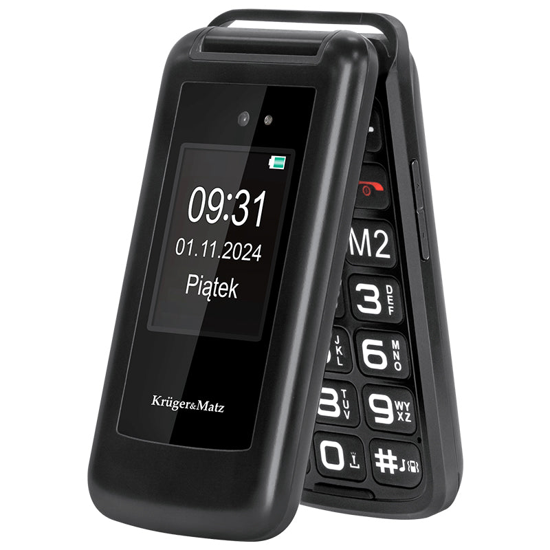 Telefon GSM Seniori Buton & Kruger Sos 931 cu Bluetooth si baterie 1000 mAh