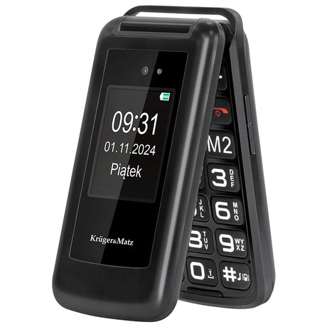 Telefon GSM Seniori Buton & Kruger Sos 931 cu Bluetooth si baterie 1000 mAh
