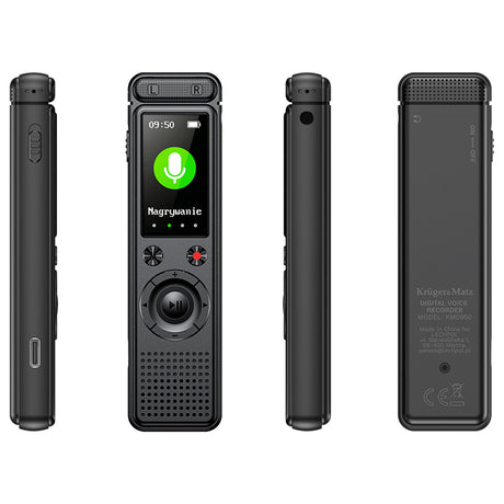 Reportofon Digital 8gb & Kruger Km 0950 cu baterie 600 mAh si USB