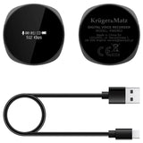 Reportofon Digital 4gb & Kruger Km 0952 cu baterie 120 mAh, USB, Telecomanda si Sunet Stereo