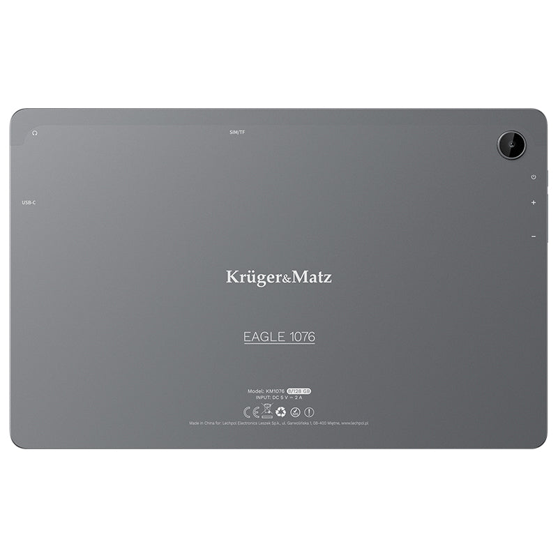 Tableta 4g LTE 8gb 128gb Android 13 Kruger Km 1076 cu Bluetooth, radio FM, Internet WiFi si baterie 6200 mAh