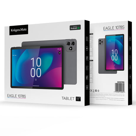 Tableta 4g 8gb 256gb Android 15 & Kruger Km 1078s cu Bluetooth, Internet WiFi, baterie 7000 mAh si USB