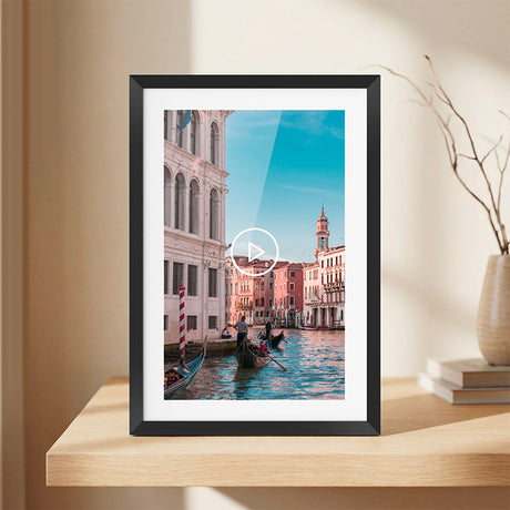 Rama Foto Digitala .1 Frameo Ambilight &ma Kruger WiFi 10 cu Internet WiFi, USB si Sunet Stereo