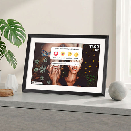 Rama Foto Digitala .1 Frameo Ambilight &ma Kruger WiFi 10 cu Internet WiFi, USB si Sunet Stereo