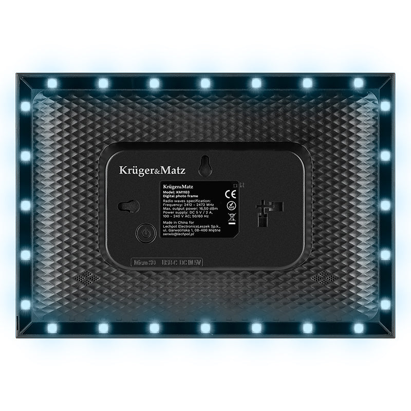 Rama Foto Digitala .1 Frameo Ambilight &ma Kruger WiFi 10 cu Internet WiFi, USB si Sunet Stereo