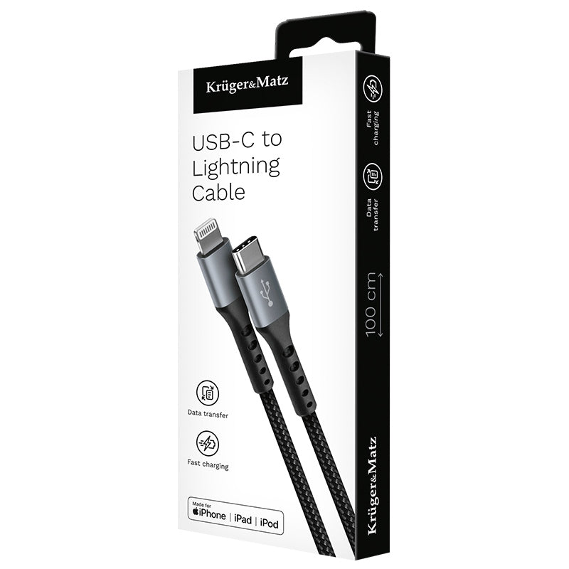 Cablu USB tip C - Lightning C94 Mfi 1M Kruger&Matz