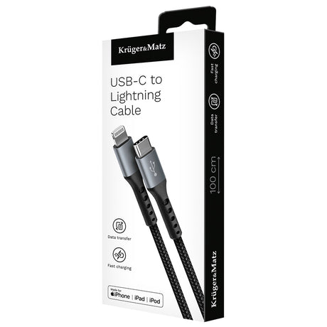 Cablu USB tip C - Lightning C94 Mfi 1M Kruger&Matz