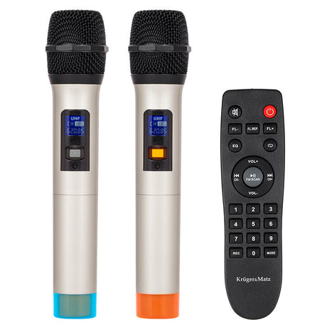 Boxa Activa Portabila Inch K&m Uhf 12 cu Bluetooth, radio FM, baterie reincarcabila si AUX