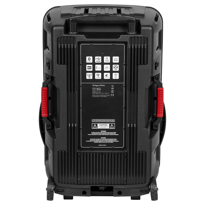 Boxa Activa Portabila Inch & Kruger Uhf 18 cu Bluetooth, radio FM, baterie reincarcabila si AUX