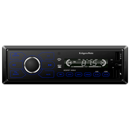 Player Auto 1 din 4x50w & Kruger Km 2013 cu Bluetooth, radio FM, AUX si USB