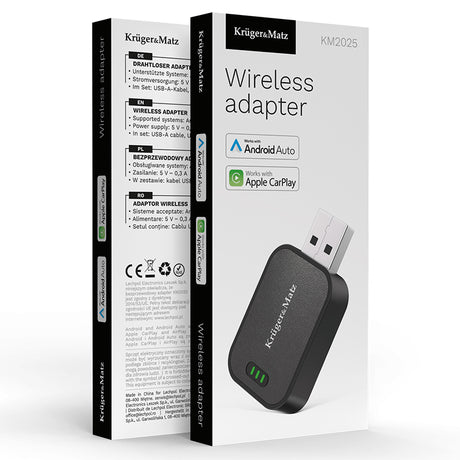 Adaptor Wireless Android Auto Car Play Kruger&Matz