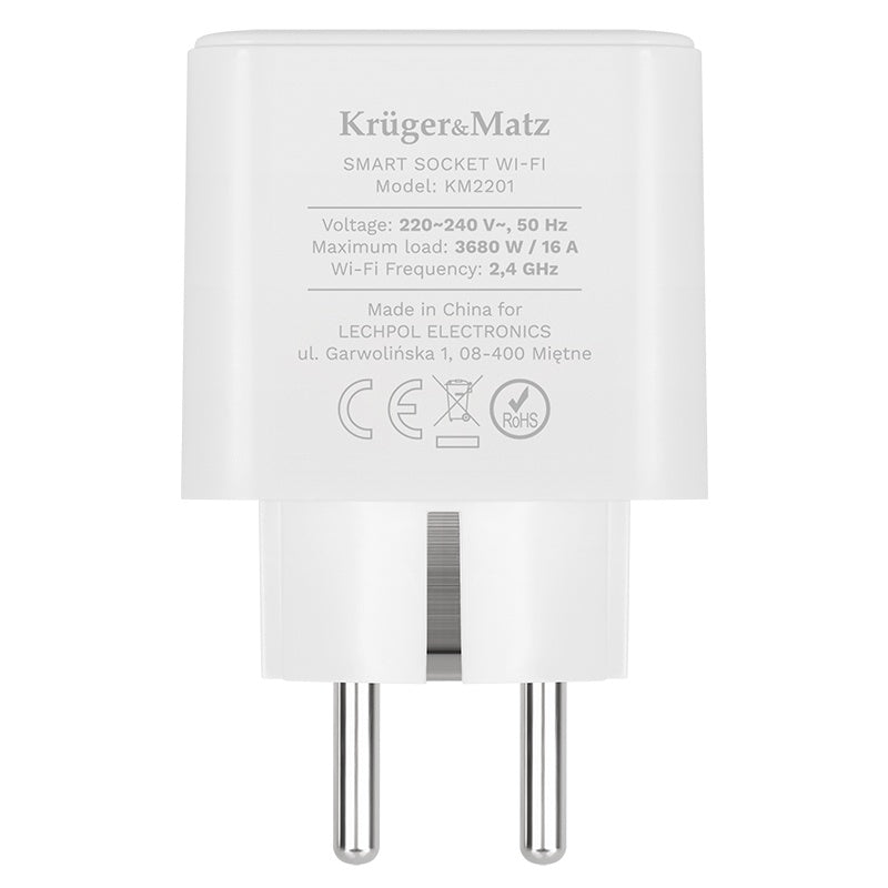 Priza Smart WiFi Connect P3 Tuya & Kruger Km 2201 cu Internet WiFi