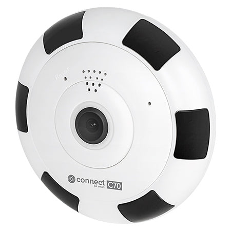 Camera WiFi Connect Tuya Fisheye & Kruger C 70 cu alarma, Internet WiFi si USB