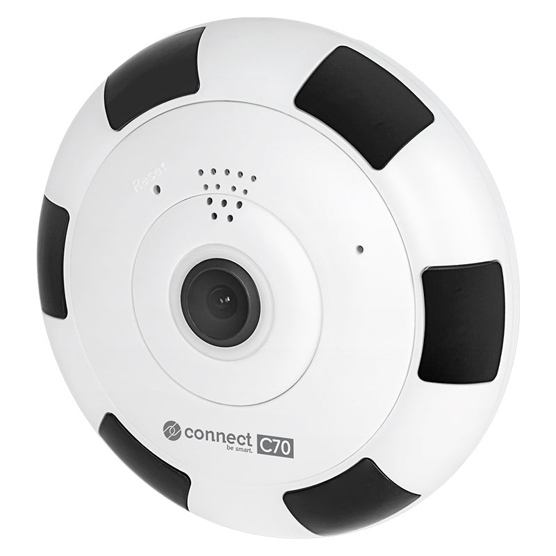 Camera WiFi Connect Tuya Fisheye & Kruger C 70 cu alarma, Internet WiFi si USB