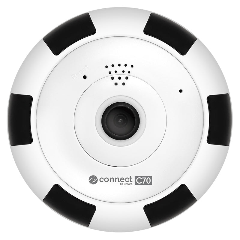 Camera WiFi Connect Tuya Fisheye & Kruger C 70 cu alarma, Internet WiFi si USB