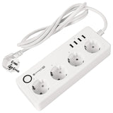 Prelungitor Smart 4 Prize Schuko 4 Connect Km 2250 cu USB