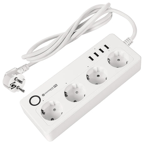 Prelungitor Smart 4 Prize Schuko 4 USB Connect P6 TUYA
