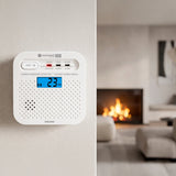 Senzor Monoxid de Carbon Connect Tuya & Kruger S 10 cu alarma, afisaj LCD, Internet WiFi si baterie 2500 mAh