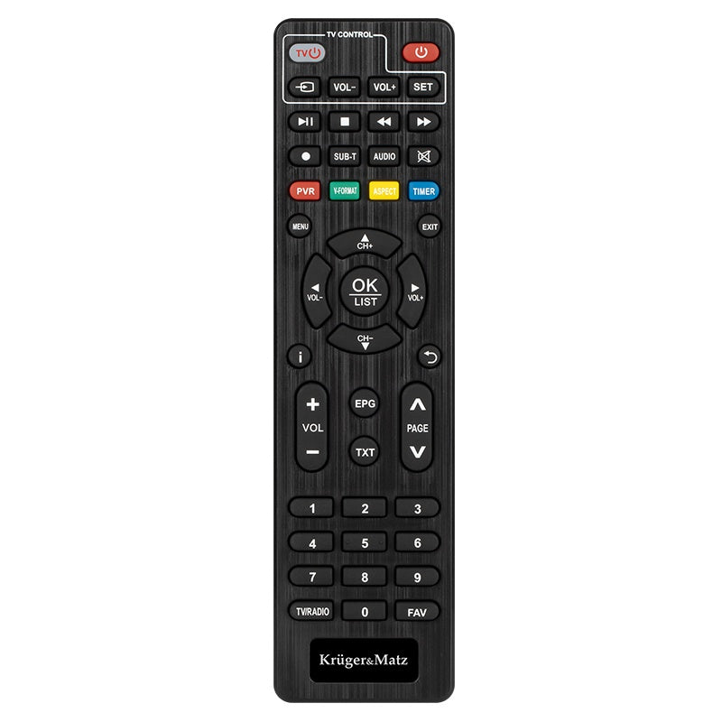 Tuner Dvb-t2 Hevc H.265 HDMI & Kruger Km 9999 cu USB si Telecomanda