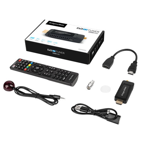 Tuner Dvb-t2 Hevc H.265 HDMI & Kruger Km 9999 cu USB si Telecomanda