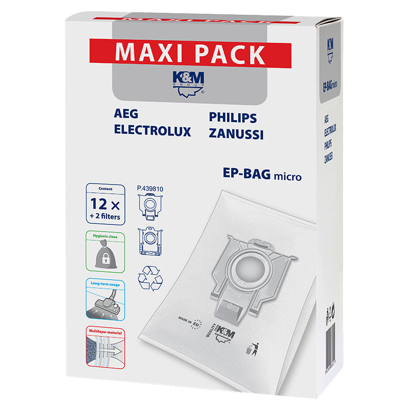 Filtru Aspirator 12+2 Maxi Pack K&M