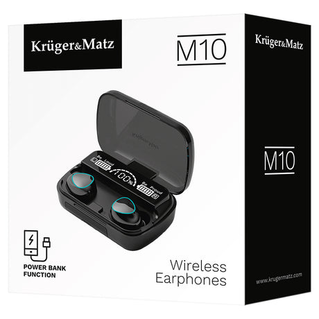 Casti Bluetooth 5.3 Powerbank M10 Kruger&Matz