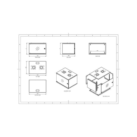 Rack de Perete 6U 19 Inch Dekro