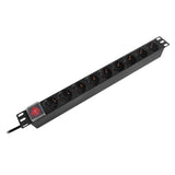 Pdu Rack 19 Inch 9 Prize Switch 16A 2M Emtex